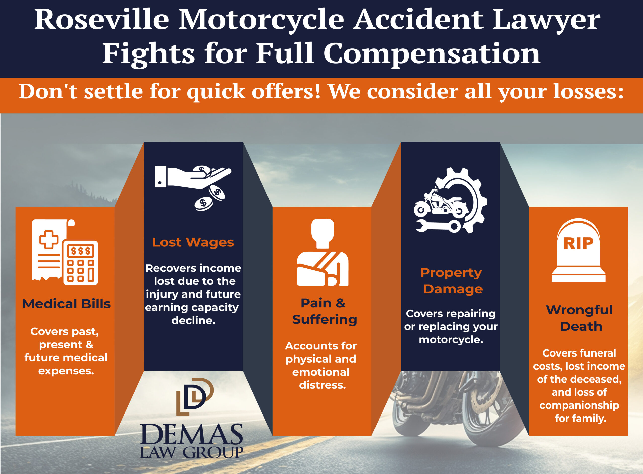 Roseville Motorcycle Compensation